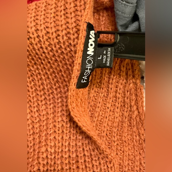 Falls Favorite Girl Sweater II - Rust - Picture 6 of 6